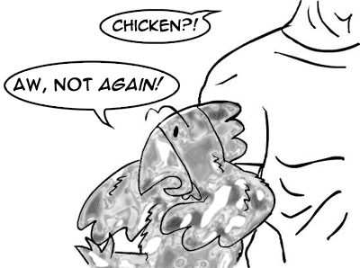 Chicken vs Chick Magnet comic