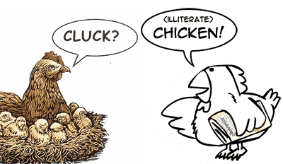 Chicken vs Speak Good English comic